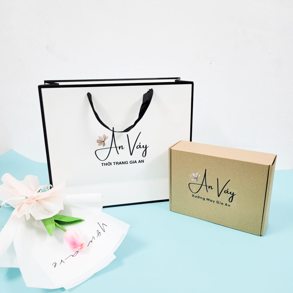 Bộ túi giấy và hộp giấy tại ALI PRINT