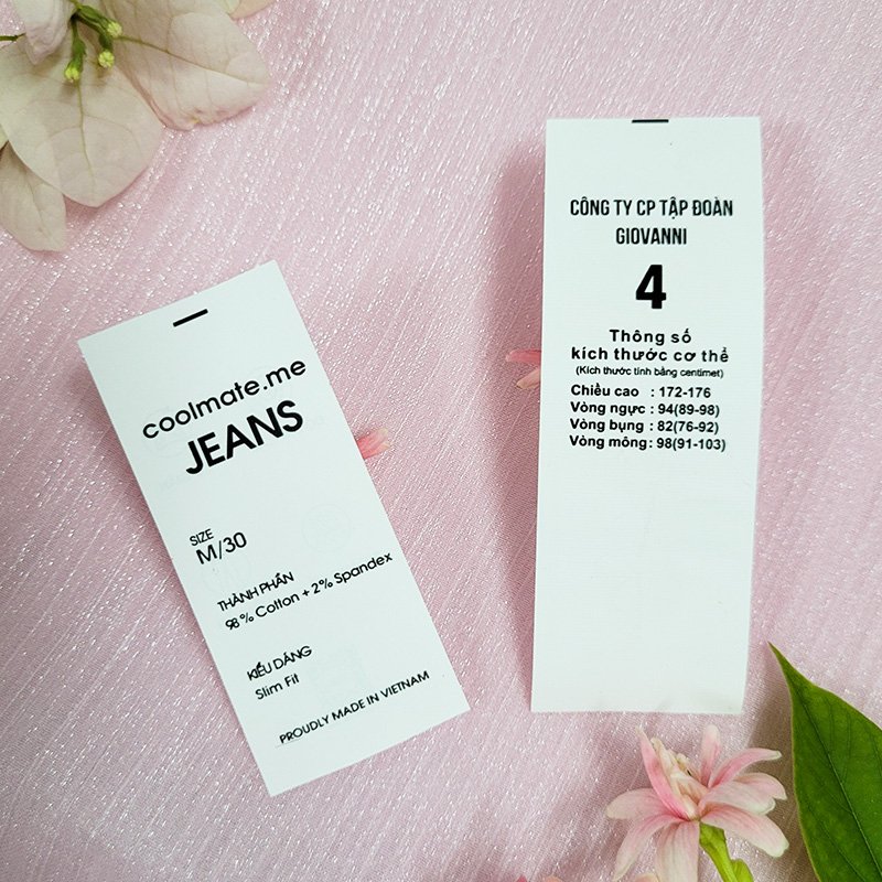 Mác HDSD chất liệu vải giấy