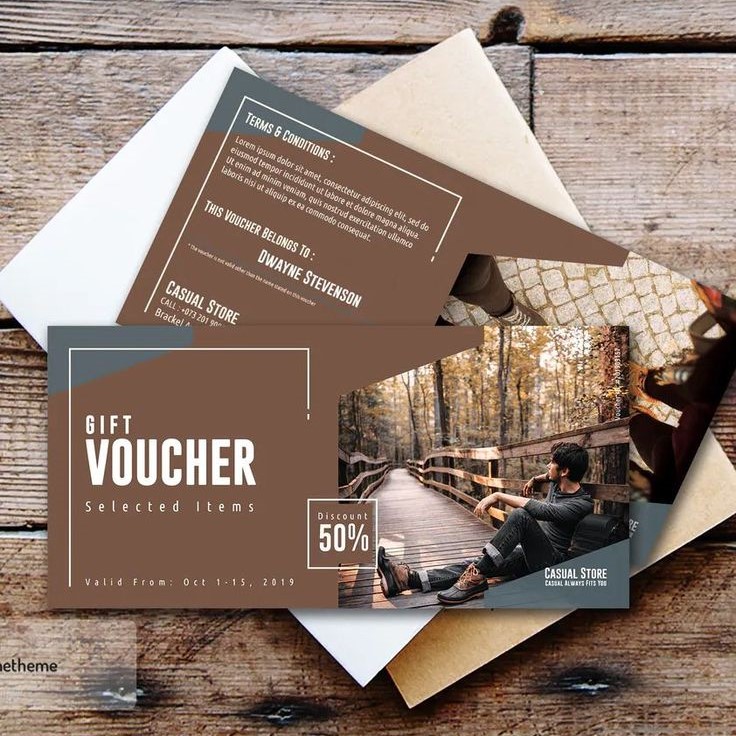Chọn kích thước voucher phù hợp