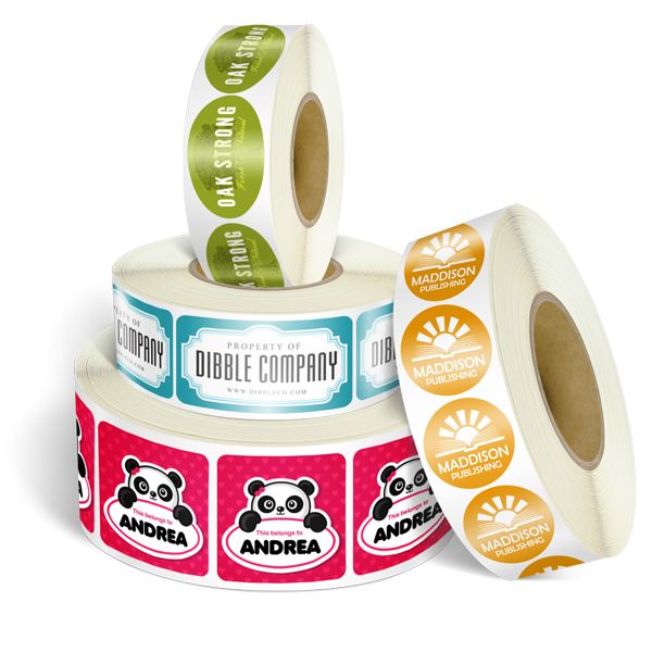 Decal cuộn là loại tem nhãn được in sẵn và cuộn gọn trên lõi tròn