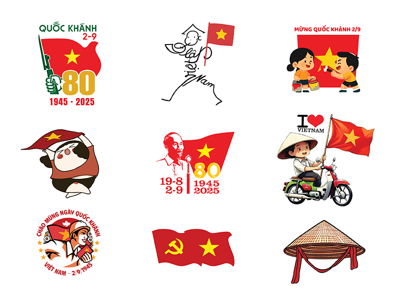 Tem ép nhiệt được thiết kế với nhiều hình ảnh phong phú